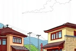 云端牧场：牧羊女阿云在云层边缘剪下晚霞羊毛的横版治愈封面